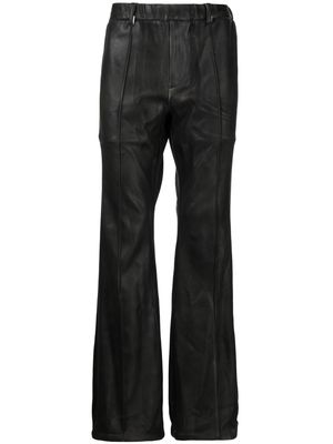 Taakk elastic-waist straight-leg trousers - Black