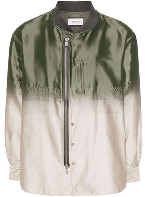 Taakk two-tone bomber jacket - Green