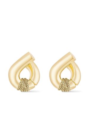 Tabayer 18kt yellow gold Oera chain-detail drop earrings