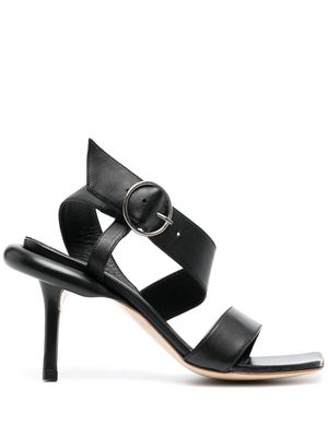 TABITHA RINGWOOD 100mm ankle-strap leather sandals - Black