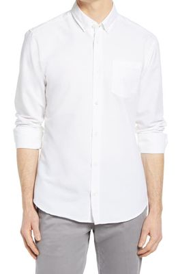 Tact & Stone Men's The Upcycled Oxford Button-Down Shirt in White