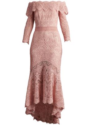 Tadashi Shoji boat neck long sleeve dress - Pink