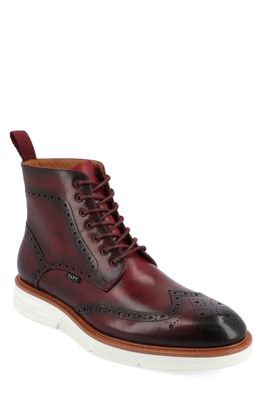 TAFT 365 Leather Wingtip Boot in Oxblood