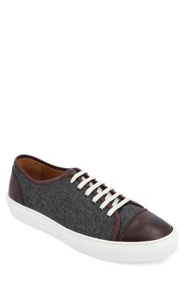 TAFT Jack Sneaker in Grey/Oxblood