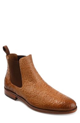 TAFT Jude Embossed Chelsea Boot in Honey Floral