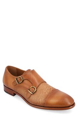TAFT Lucca Double Monk Strap Shoe in Honey Floral