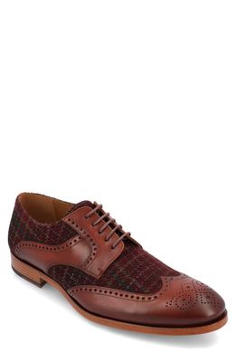 TAFT Wallace Wingtip Derby in Red Plaid
