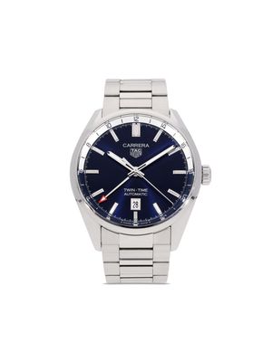 TAG Heuer pre-owned Carrera Twin Time 41mm - Blue