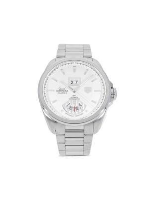 TAG Heuer Pre-Owned pre-owned Grand Carrera GMT Calibre 8 42.5mm - White