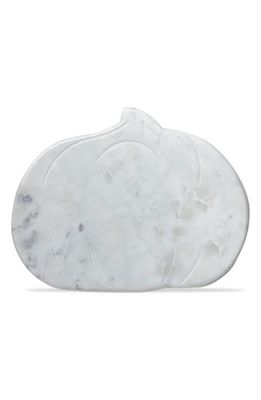 tag Pumpkin Marble Serving Board in White