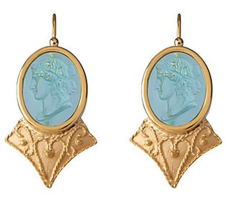 Tagliamonte 18K Gold Plated Sterling Ceres Came o Earrings