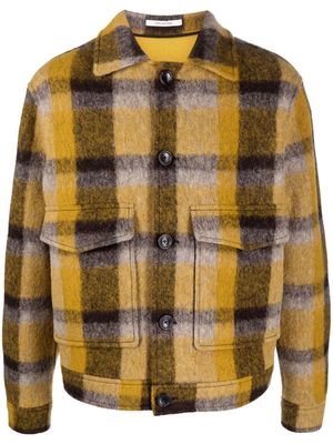 Tagliatore Amir check-print shirt jacket - Yellow
