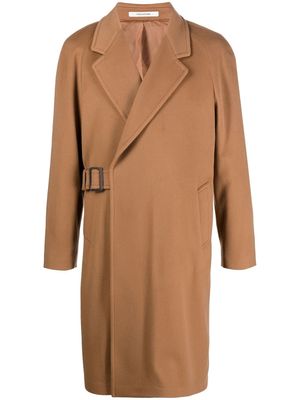 Tagliatore belted oversized coat - Brown