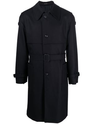 Tagliatore belted trench coat - Blue
