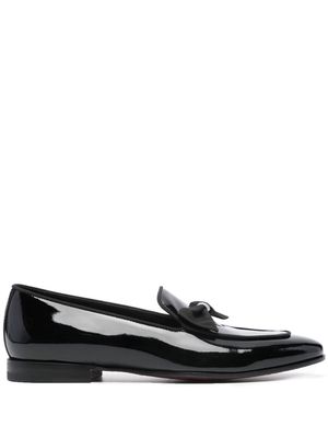 Tagliatore bow-detailing leather loafers - Black