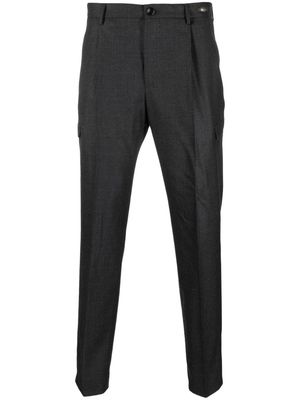 Tagliatore box-pleat wool chino trousers - Grey
