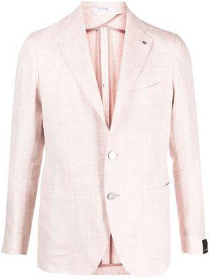 Tagliatore brooch-detail single-breasted blazer - Pink
