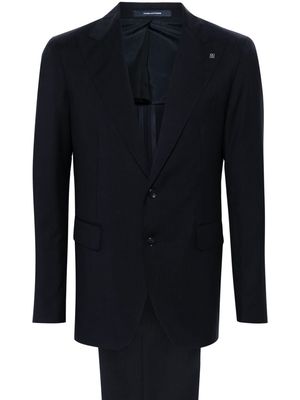 Tagliatore brooch-detail wool suit - Blue