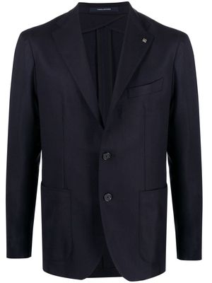 Tagliatore brooch detailed jacket - Blue