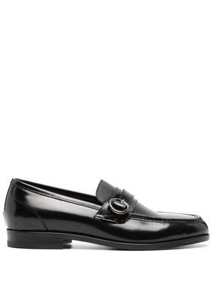 Tagliatore buckled leather loafers - Black
