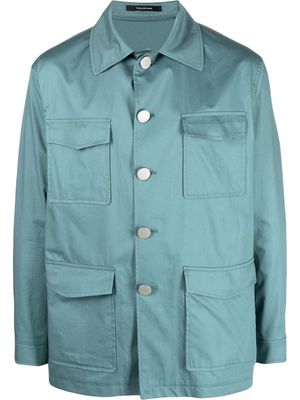 Tagliatore button-down fastening shirt jacket - Green