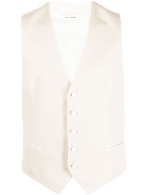 Tagliatore button-up wool-blend waistcoat - Neutrals