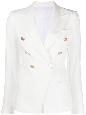 Tagliatore buttoned double-breasted blazer - White