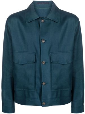 Tagliatore buttoned-up shirt jacket - Blue