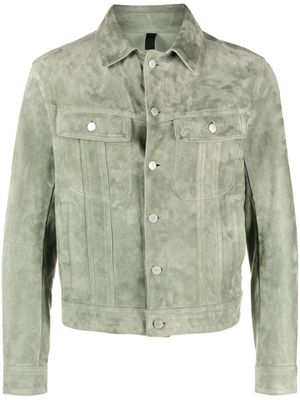 Tagliatore buttoned-up trucker jacket - Green