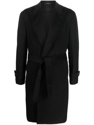 Tagliatore Carica wool wrap coat - Black