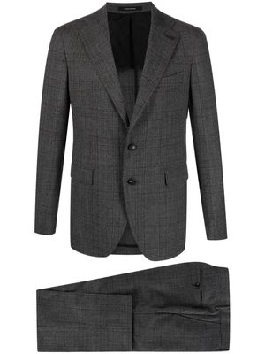Tagliatore check-pattern wool suit - Grey