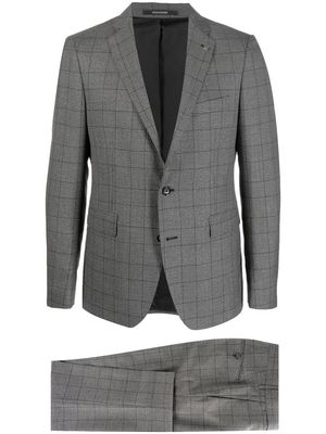 Tagliatore checked single-breasted suit - Grey