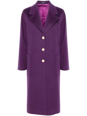 Tagliatore Christie peak-lapels single-breasted coat - Purple