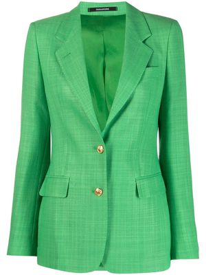 Tagliatore cinched-waist blazer - Green