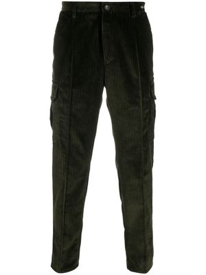 Tagliatore corduroy cargo trousers - Green