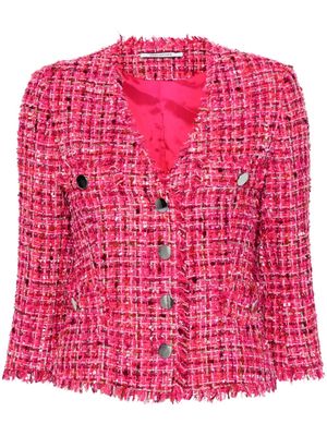 Tagliatore Dharma tweed jacket - Pink