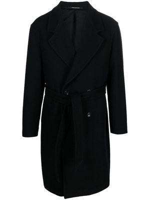 Tagliatore double-breast wool-blend coat - Black