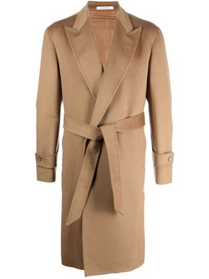 Tagliatore double-breasted belted coat - Neutrals