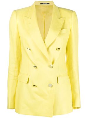 Tagliatore double-breasted button blazer - Yellow