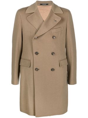 Tagliatore double-breasted cashmere coat - Neutrals