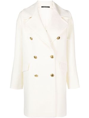 Tagliatore double-breasted coat - White
