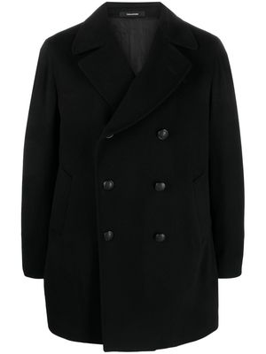 Tagliatore double-breasted notched-lapels coat - Black