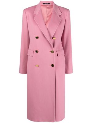 Tagliatore double-breasted notched-lapels coat - Pink