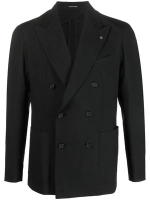 Tagliatore double breasted suit jacket - Black