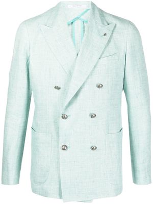 Tagliatore double-breasted suit jacket - Green