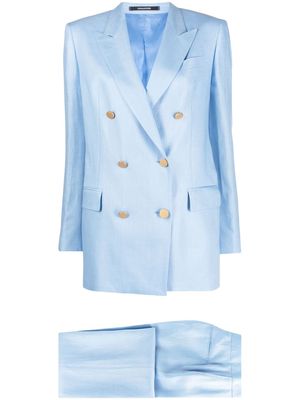 Tagliatore double-breasted tailored suit set - Blue