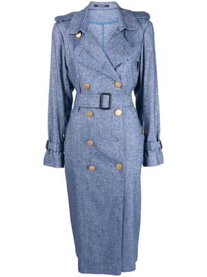 Tagliatore double-breasted trench coat - Blue