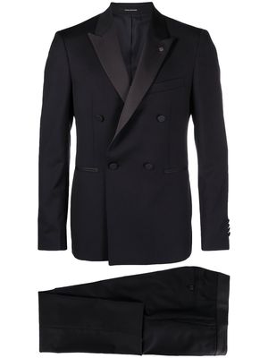 Tagliatore double-breasted tuxedo suit - Blue