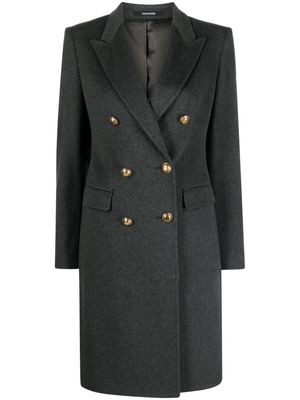 Tagliatore double-breasted wool-blend coat - Grey