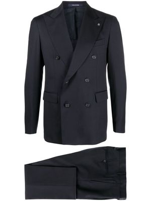 Tagliatore double-breasted wool suit - Blue